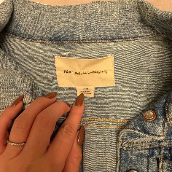 Bride, Pilcro and the Letterpress Light Blue Denim Jacket - Picture 3 of 10